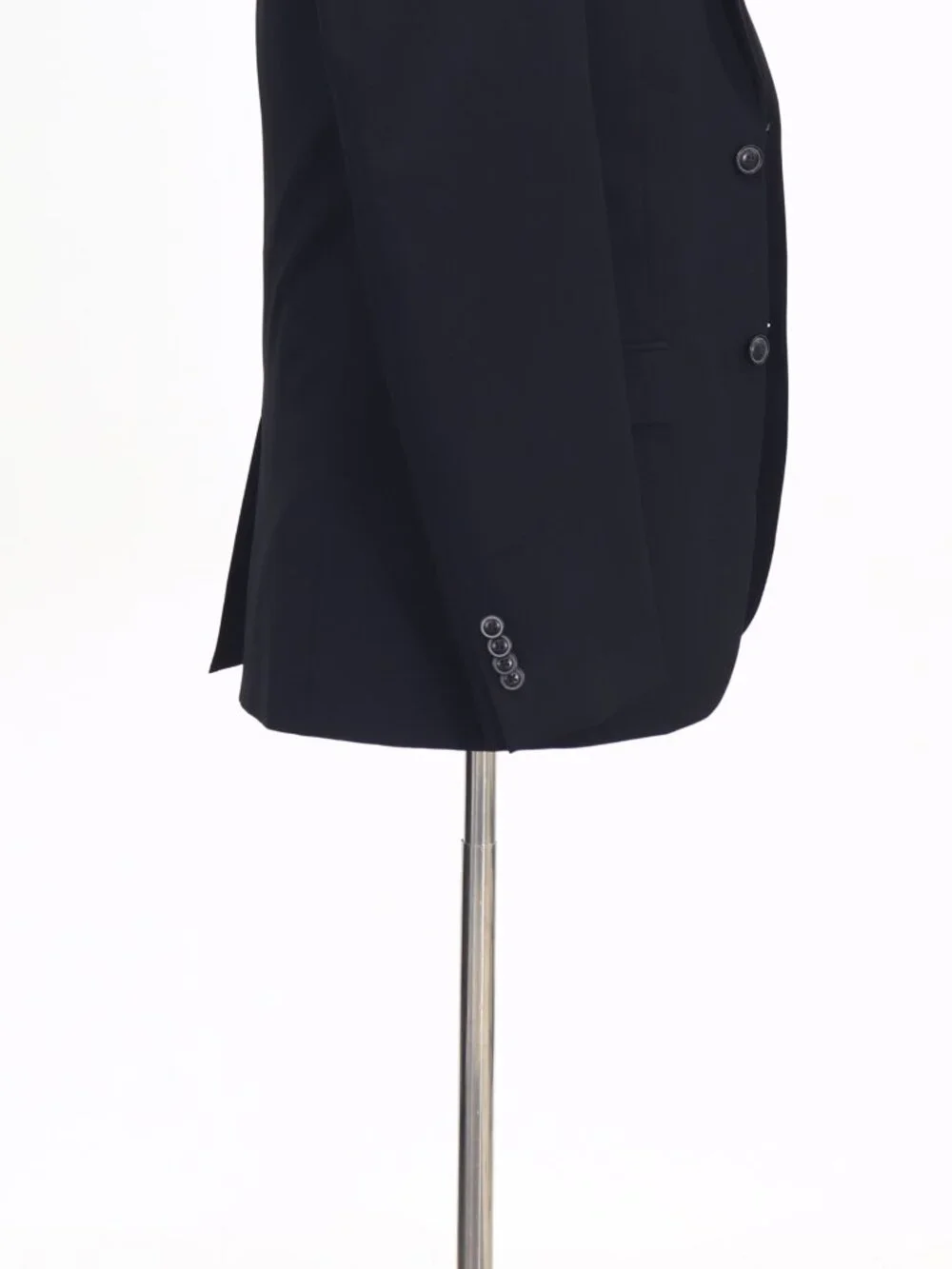 Ben Sherman 36R Black Blazer Sport Coat Jacket 2-Button Solid W889